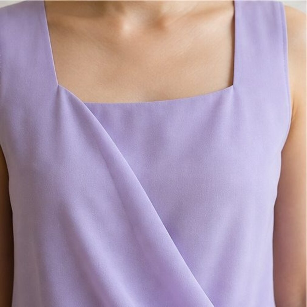 Lilac Ruffle Blouse - Picture 4 of 6